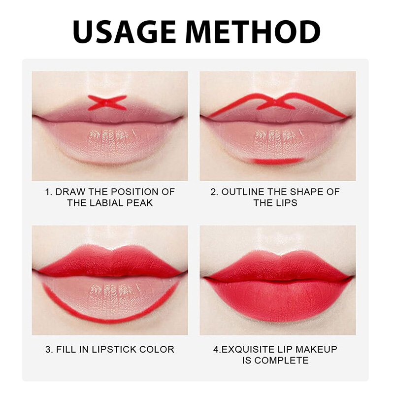 2 in 1 Matte Liquid Lip Liner Lip Tint Stain Marker Pen