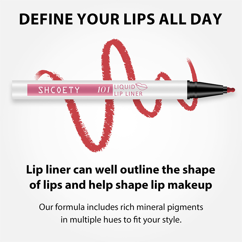 2 in 1 Matte Liquid Lip Liner Lip Tint Stain Marker Pen