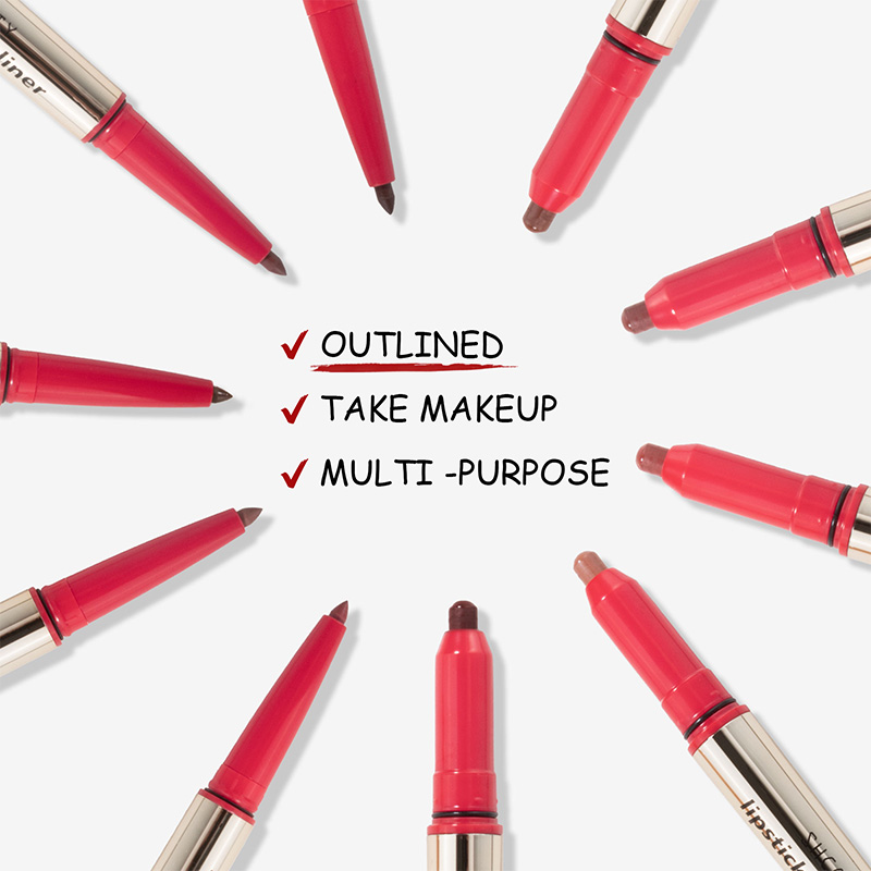 Multi Color Double Ended Crayon Lipstick & Lip Liner
