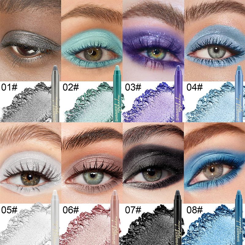 8 Color Shimmer Cream Brightener Eyeshadow Pen