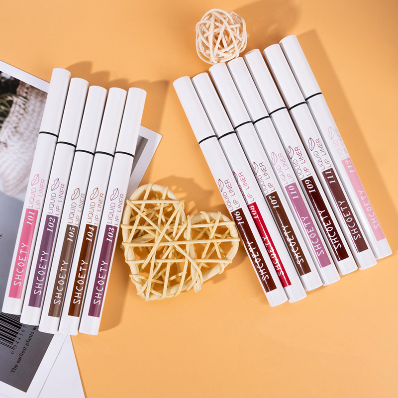 2 in 1 Matte Liquid Lip Liner Lip Tint Stain Marker Pen